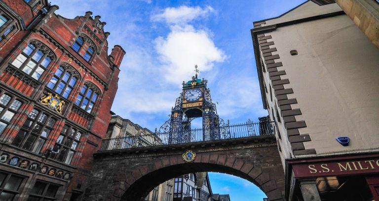 The Eastgate Clock on Chester's city walls
